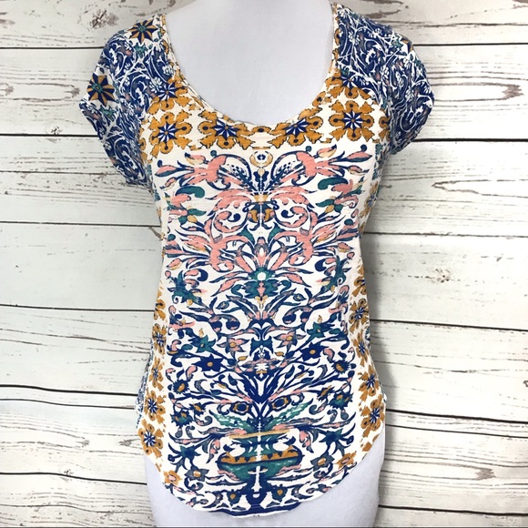 Small Lucky Brand multicolor top Small - Picture 1 of 5